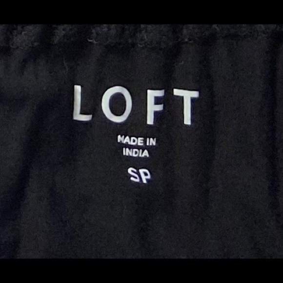 Loft Black Embroidered Top Blouse Off The Shoulder - Picture 6 of 6